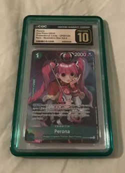 2024 One Piece Card Game: Promos English Perona #OP09-034 CGC 10 Pristine - Image 1