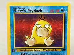 Misty's Psyduck 90/132 Gym Challenge WOTC Pokemon Card 1st Edition - NM / LP - Image 3