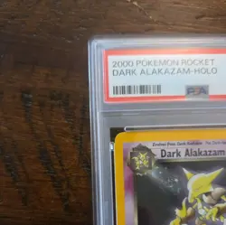 2000 Pokemon TCG Dark Alakazam Holo Rare Card #1/82 PSA 7 Near Mint - Image 2