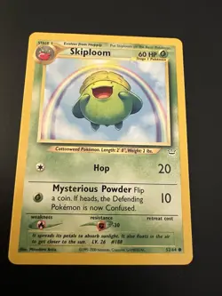 Skiploom 52/64 Neo Revelation Unlimited 2001 Pokemon Card Common NM - Image 1