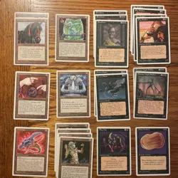 MTG: 4th Edition ‘95 Lot - Huge 125 Cards Inc Rares - Magic The Gathering - Image 1