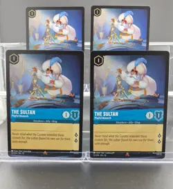 Disney Lorcana The Sultan - Playful Monarch 151/204 Whispers Well Rare 4 Cards - Image 1