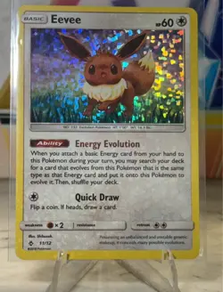McDonald's Eevee Holo Promo Card 11/12 2018 NM-LP Pokemon TCG Collection - Image 1