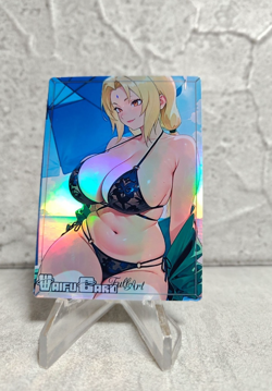 Tsunade Trading Card Waifu Goddess Story Anime Girl holo Karte Manga Full Art - Image 1