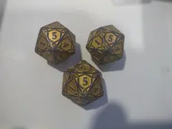 MTG Kaldheim Oversized Spindown • Gold D20 Dice • Magic The Gathering Bundle Die - Image 2