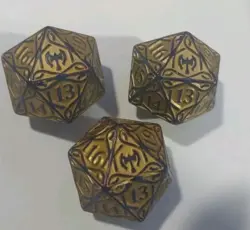 MTG Kaldheim Oversized Spindown • Gold D20 Dice • Magic The Gathering Bundle Die - Image 5