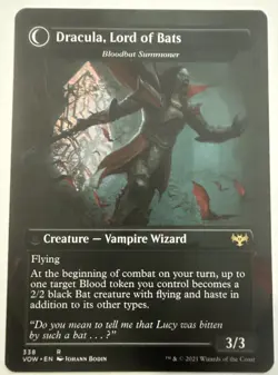 2021 MTG Magic The Gathering Crimson Vow Borderless #338 Dracula Lord of Blood - Image 2