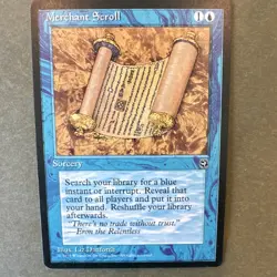 Magic: The Gathering Merchant Scroll Homelands 1995 x3 Blue Sorcery Liz Danforth - Image 2