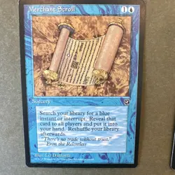 Magic: The Gathering Merchant Scroll Homelands 1995 x3 Blue Sorcery Liz Danforth - Image 3