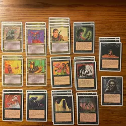 MTG: Vintage Chronicles Multicolor Red, Black, Green 70 Card Play Lot - Crisp NM - Image 1