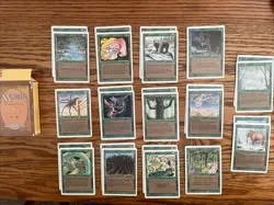 MTG: Vintage ‘94 Revised 95 Red, Black, Green Lot With Mana & Empty Booster Box - Image 4