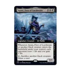 WotC MtG Throne of Eldrai Ayara, First of Locthwain (Extended Art) (R) (Fo EX - Image 1