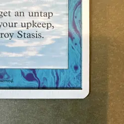 Magic The Gathering Stasis MTG 4th Ed Rare Blue Enchant 1995 Fay Jones - Image 5