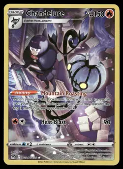 Pokemon Cards Chandelure TG04/TG30 Lost Origin Trainer Gallery Holo NM *2 - Image 1