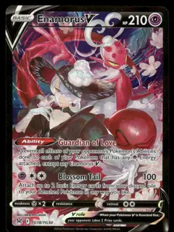 Pokemon Cards Enamorus V TG18/TG30 Lost Origin Trainer Gallery Holo Rare V NM - Image 1