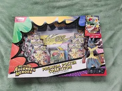 Ascended Heros Premium Poster Collection Megal Lucario Pokemon Factory Sealed! - Image 1