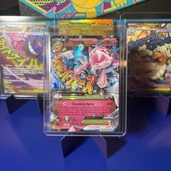 2015 POKEMON MEGA DIANCIE EX HP 190 XY 44 FULL HOLO BLACK STAR PROMO FOIL CARD - Image 1