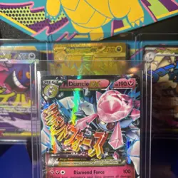 2015 POKEMON MEGA DIANCIE EX HP 190 XY 44 FULL HOLO BLACK STAR PROMO FOIL CARD - Image 3