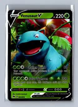 Venusaur V Ultra Rare Pokemon Champion's Path #01/73 A - Image 1
