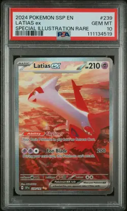 PSA 10 Latias ex 239/191 SIR Surging Sparks 2024 POKEMON SSP EN LATIAS EX - Image 3