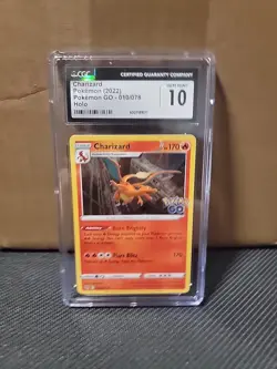 NEW CGC 10 GEM 2022 Pokemon GO Charizard Holo Rare 010/078 PSA 4015 - Image 1