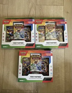 ✅3x Pokemon TCG First Partner Illustration Collection Brand New Sealed✅ - Image 1