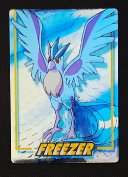 ARTICUNO (FREEZER)--JAPANESE MEIJI EMBOSSED PROMO FOIL POKEMON CARD - Image 1