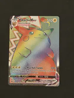 Pokemon Pikachu VMAX Secret Rare 188/185 Vivid Voltage Holo English 310 HP - Image 1