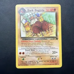 Pokemon TCG Dark Dugtrio Team Rocket 23/82 Regular Unlimited Rare Non Holo WOTC - Image 1