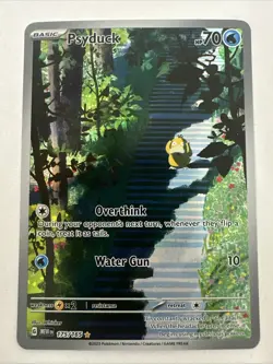 2023 Pokemon TCG Psyduck 175/165 Scarlet Violet-151 Holo Illustration - TCCCX - Image 1