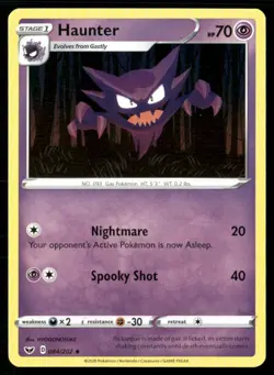 2020 Sword & Shield Haunter Stage 1/Uncommon #84 - Image 1
