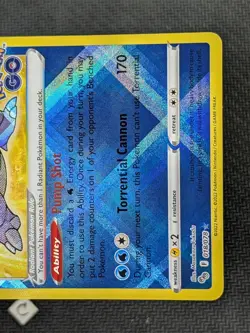 Radiant Blastoise 018/078 - Pokemon GO Holo Rare Pokemon TCG NM - Image 5