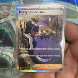 Pokemon TCG Trainer Morty's Conviction SIR 211/162 Temporal Forces Near Mint - Image 1