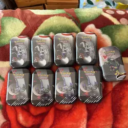 Pokemon TCG Black Bolt White Flare Mini Tins X9 - Image 1