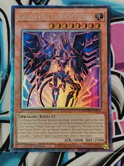 YUGIOH MZTM-EN011 - Galaxy-Eyes Tachyon Primal Collector's Rare 1st Edition - Image 1