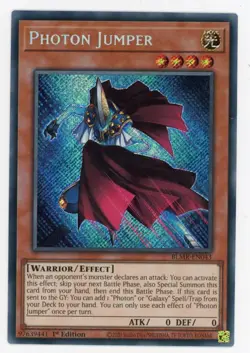 Yugioh Photon Jumper BLMR-EN043 Secret Rare 1st NM - Image 1
