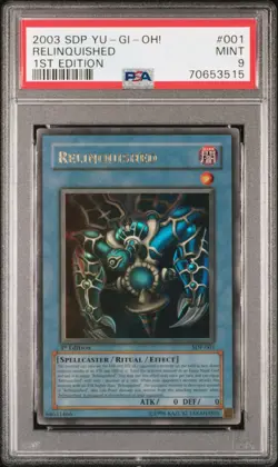 Yu-Gi-Oh! Relinquished SDP-001 1st Edition PSA 9 (BGS) Yugioh - Image 1
