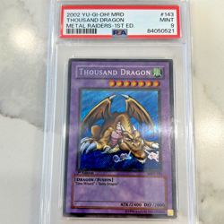 Yu-Gi-Oh! "Thousand Dragon" 1st Edition MRD-143 MINT PSA 9 (POP 128) Secret Rare - Image 1
