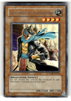 Gravekeeper's Commandant FOTB-EN015 Unlimited Rare Force of the Breaker LP - Image 1