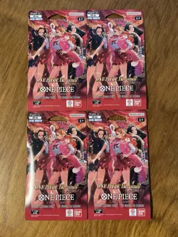 One Piece TCG Heroines Edition EB-03 English Sleeved Booster Pack - Lot of 4 New - Image 1