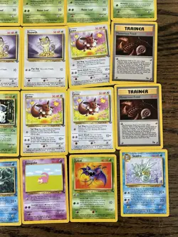 Pokemon Jungle & Fossil Set Lot 30 Cards Wizards Pikachu Clefable - Image 4