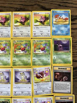 Pokemon Jungle & Fossil Set Lot 30 Cards Wizards Pikachu Clefable - Image 5