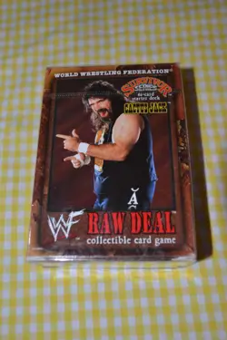 WWF Raw Deal Survivor Series Cactus Jack 61-Card Starter Deck sealed 2001 - Image 1