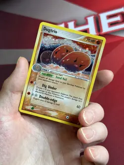 DUGTRIO 5/100 EX Crystal Guardians HOLO RARE Pokemon TCG card NM+ CLEAN! - Image 2