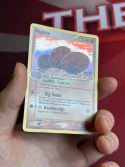 DUGTRIO 5/100 EX Crystal Guardians HOLO RARE Pokemon TCG card NM+ CLEAN! - Image 3