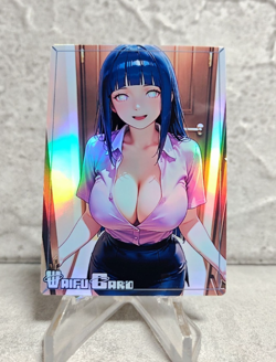 Hinata Trading Card Waifu Goddess Story Anime Girl holo Karte Manga Full Art - Image 1