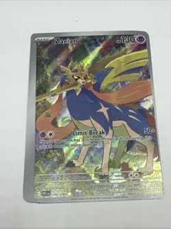 Zacian 100/094 - Phantasmal Flames Illustration Rare Pokemon TCG - Error Card - Image 1