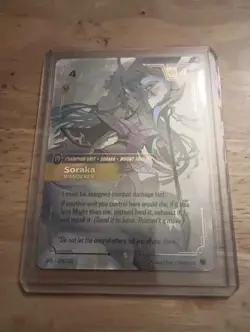 English - Soraka Wander 239/221 Overnumbered Card: Riftbound SpiritForged TCG - Image 1