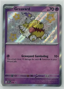 Pokemon Greavard 070 Scarlet & Violet Promo Holo Basic Ghost Card - Image 1