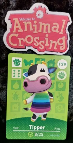 Animal Crossing Nintendo Amiibo Card Tipper #129 Regular Card Stock Authentic - Image 1